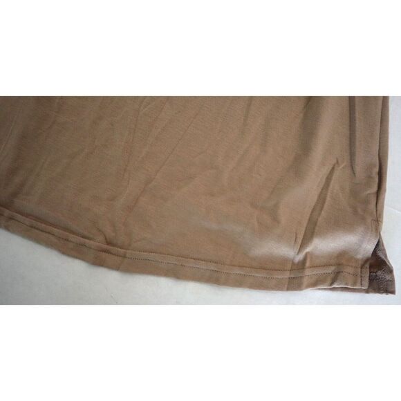 Blencot YL5W2211257 Women's Sz Large Khaki Sleeveless Button Down Casual Dress - Picture 5 of 9